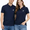 navy blue Quizas-Dry fit Polo Shirt