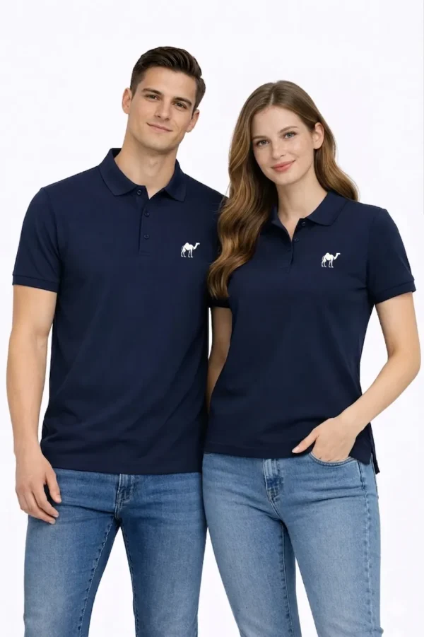 navy blue Quizas-Dry fit Polo Shirt
