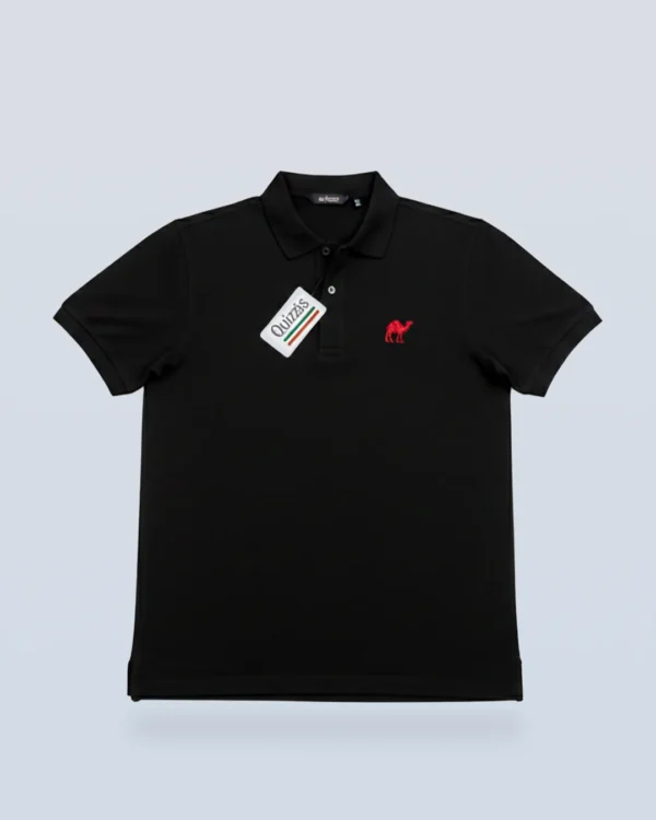 9_converted Black Quizas-Dry fit Polo Shirt