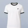 White*Black Quizas- Round Neck T-Shirt