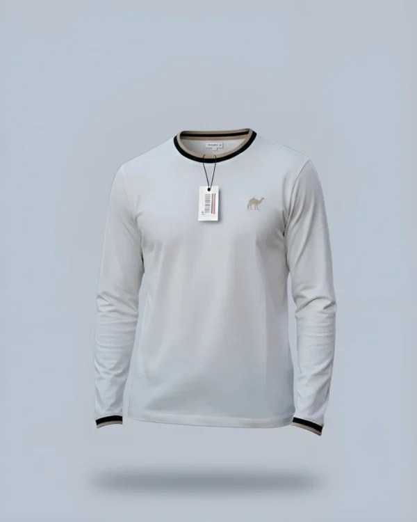 White*Gold Quizas- Round Neck T-Shirt