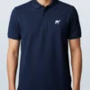navy blue Quizas-Dry fit Polo Shirt