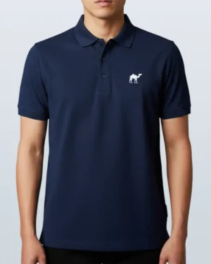 navy blue Quizas-Dry fit Polo Shirt