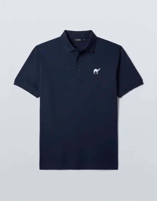 navy blue Quizas-Dry fit Polo Shirt