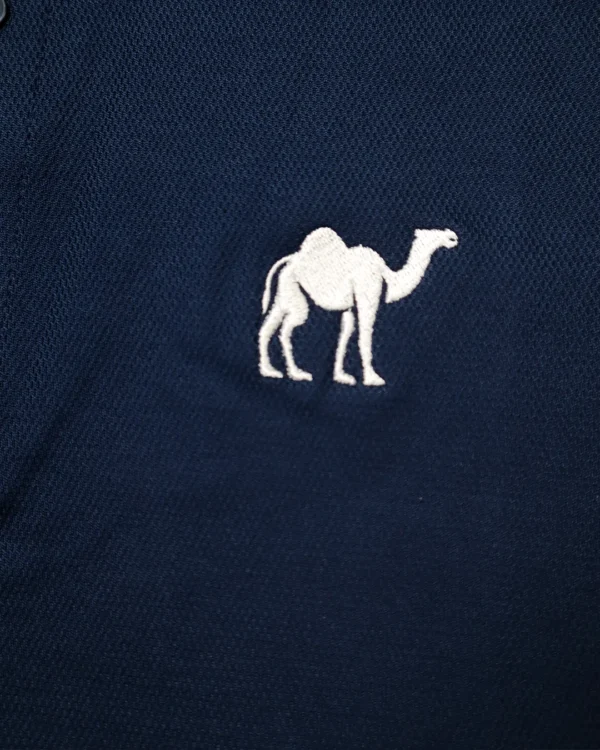 navy blue Quizas-Dry fit Polo Shirt