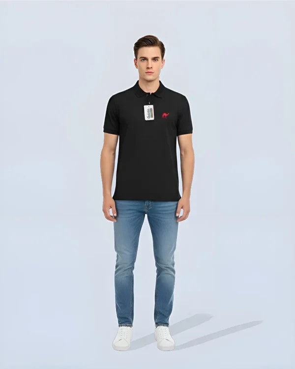 Black Quizas-Dry fit Polo Shirt