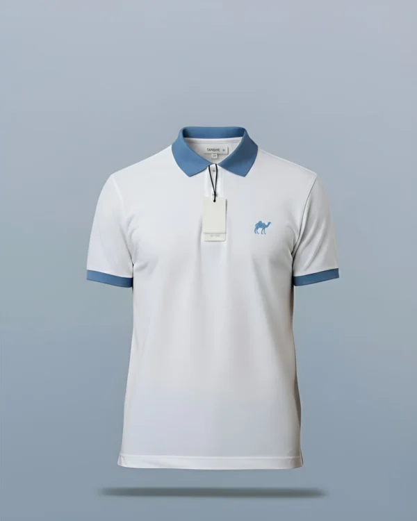 Baby Blue Collar Quizas-HoneyCombed  Polo Shirt