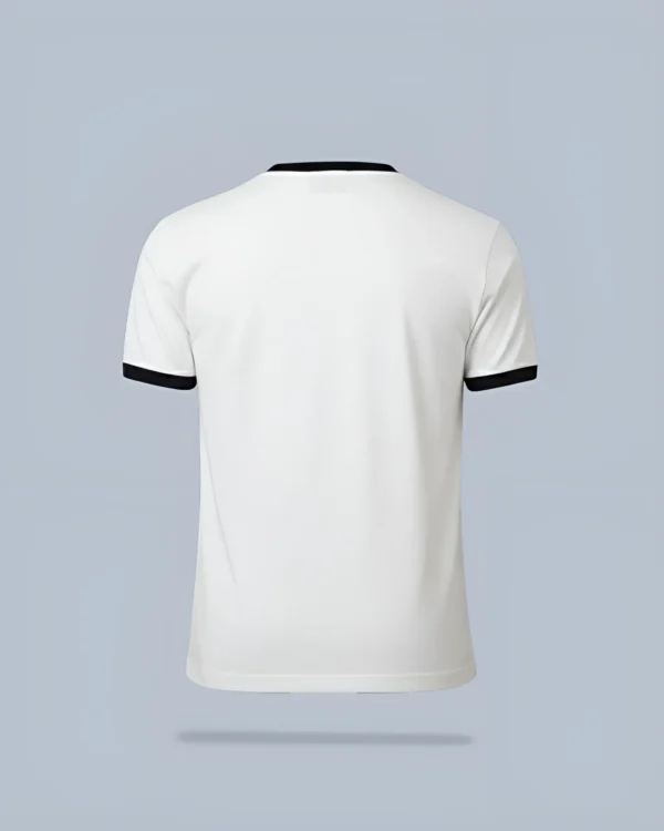 White*Black Quizas- Round Neck T-Shirt